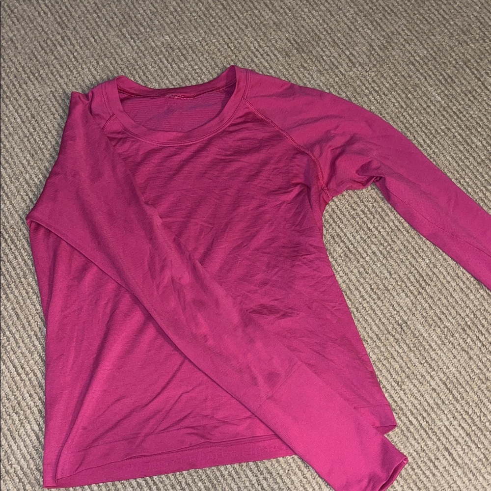 lululemon athletica Pink Long Sleeve Tee